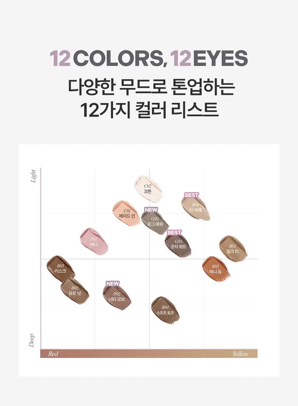 [NEW컬러] 뮤드 인스파이어 스키니 브로우 카라 10종 상세페이지 22